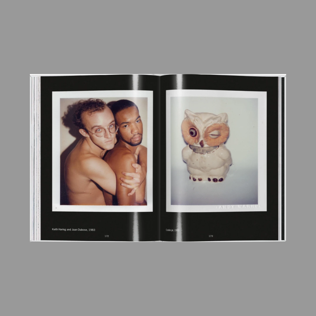 Inner spread of Andy Warhol. Polaroids 1958-1987