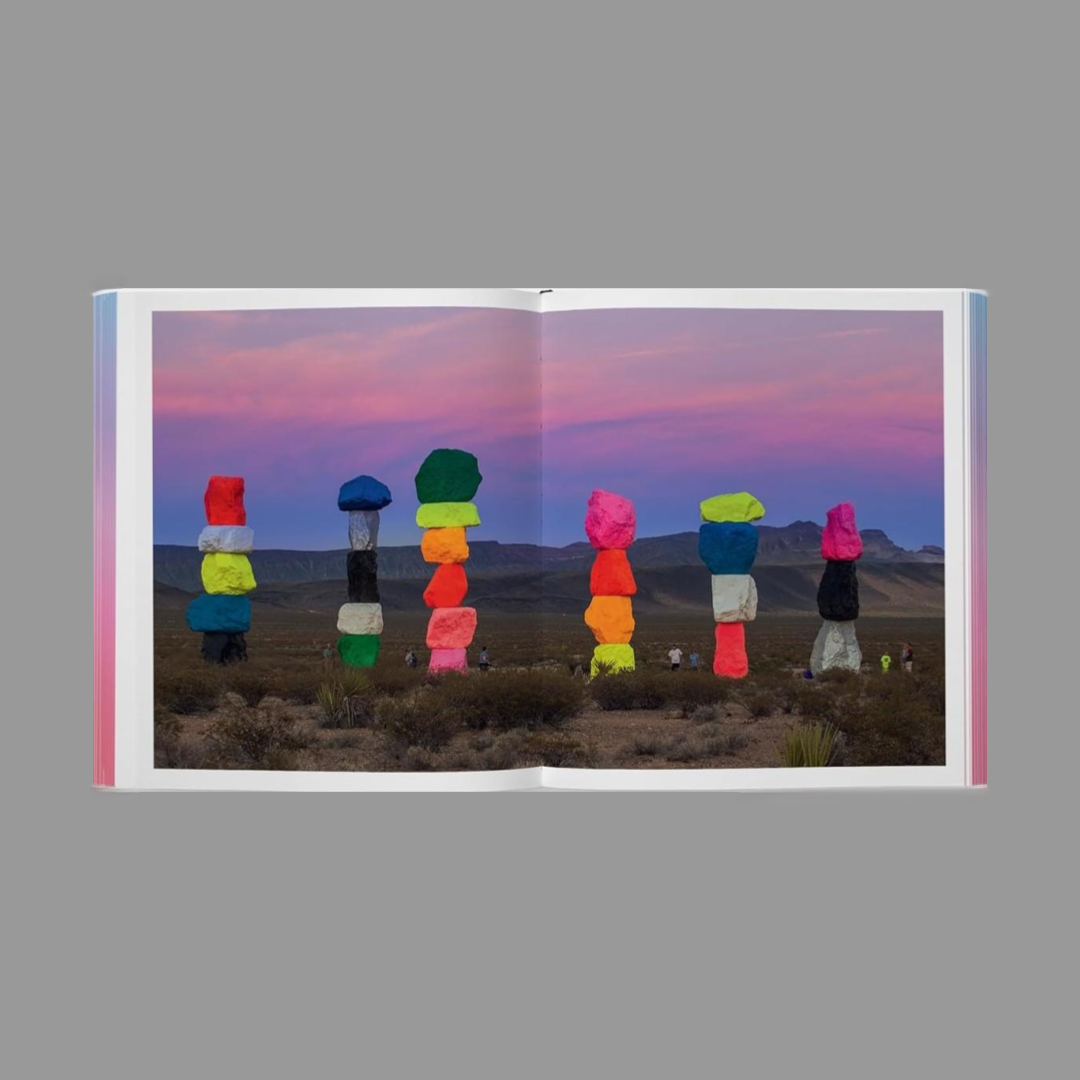 Inner spread of Rainbow Dreams: Color and Light in Contemporary Art