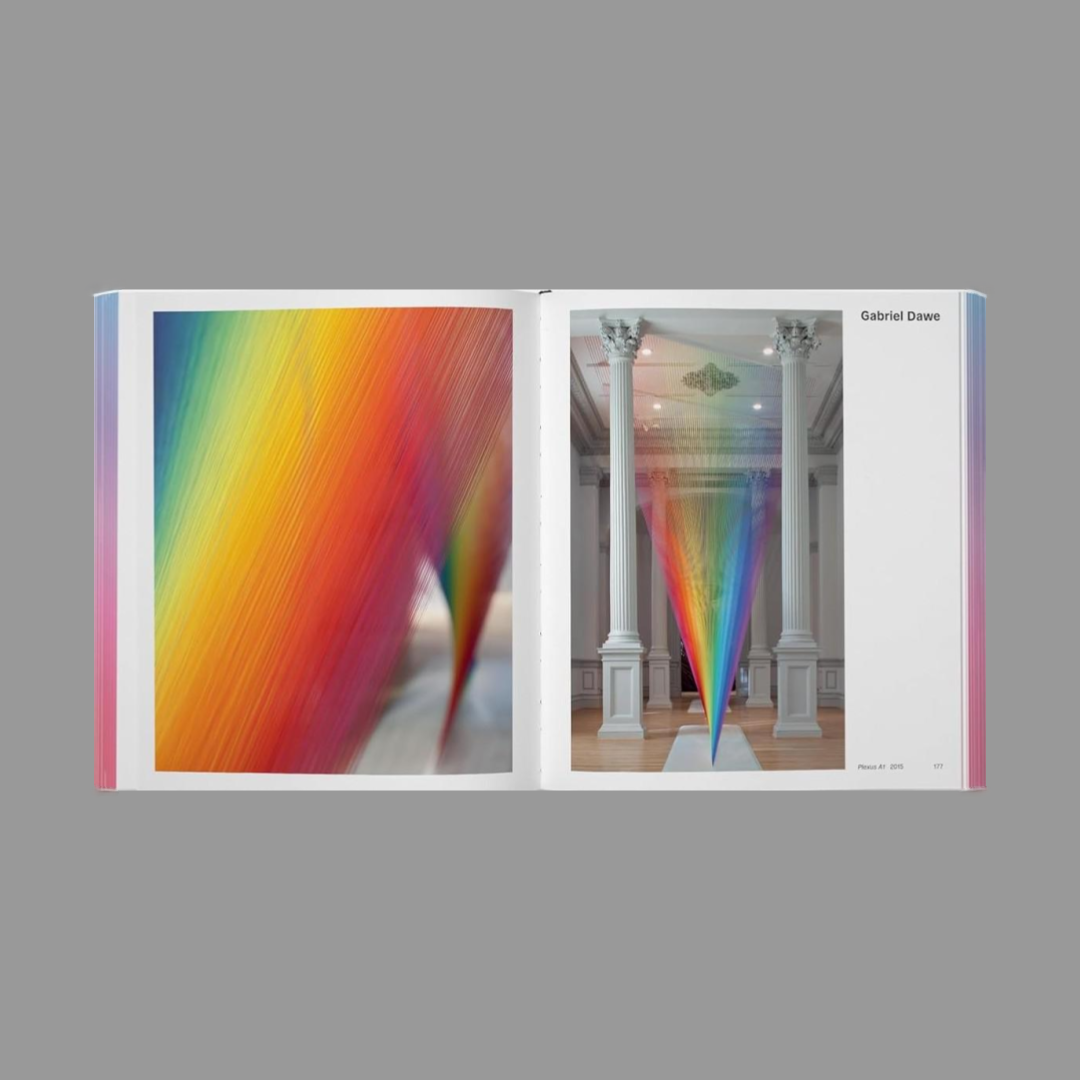 Inner spread of Rainbow Dreams: Color and Light in Contemporary Art