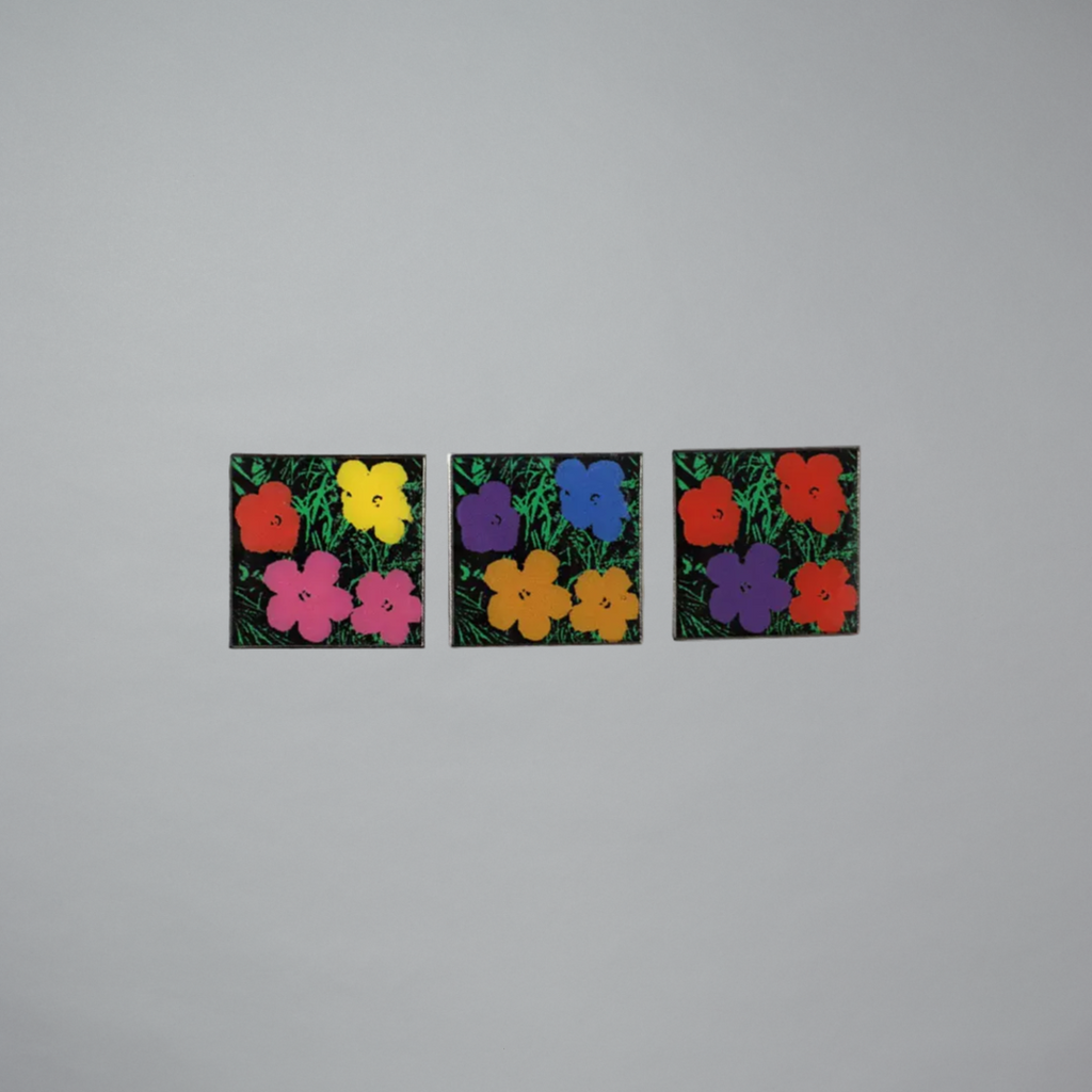 Andy Warhol Flowers Pin Set