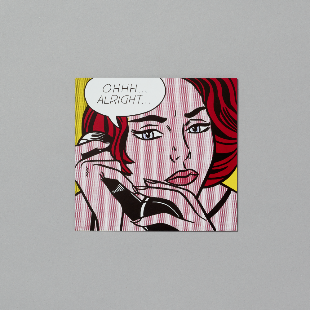 Postcard featuring Ohhh... Alright... by Roy Lichtenstein