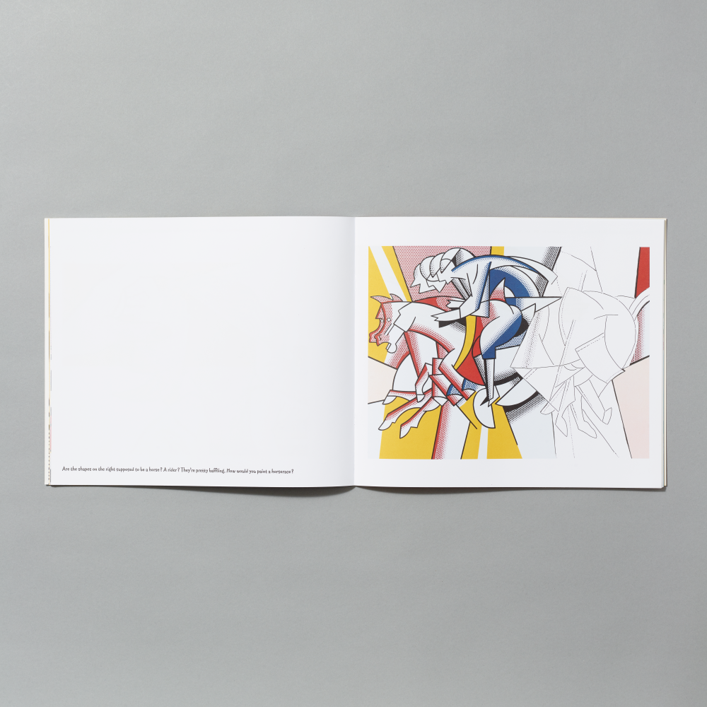 Inner spread of Roy Lichtenstein Coloring Book
