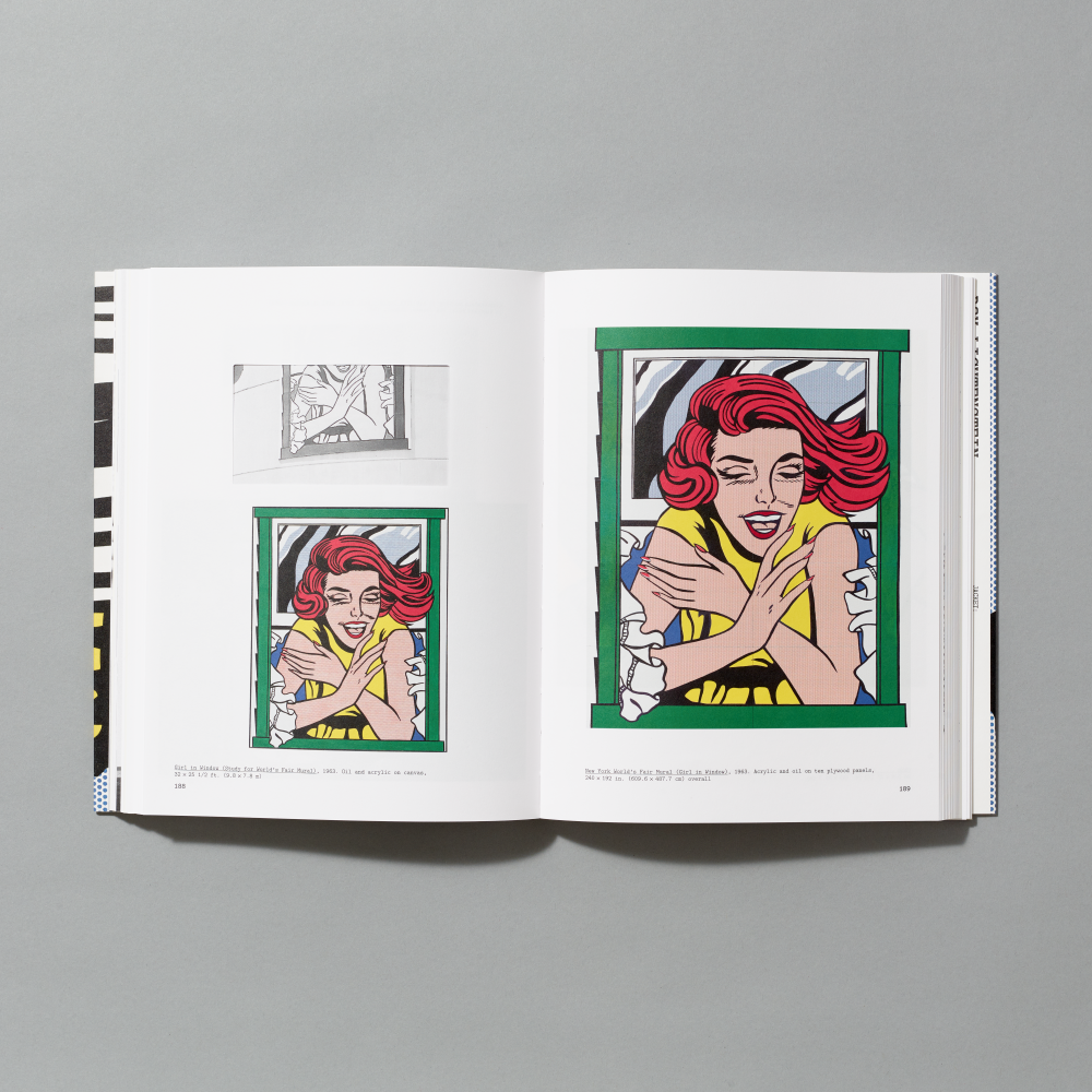 Inner spread of Roy Lichtenstein: Like New