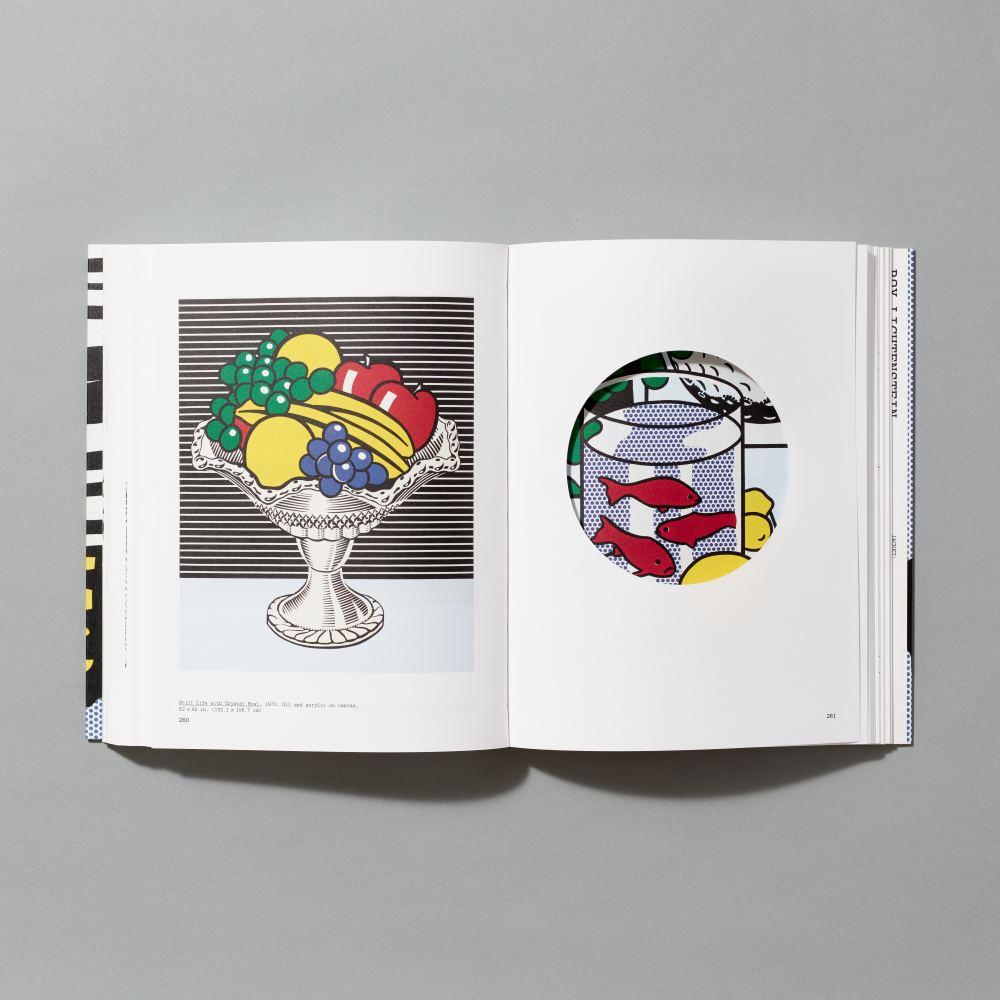 Inner spread of Roy Lichtenstein: Like New