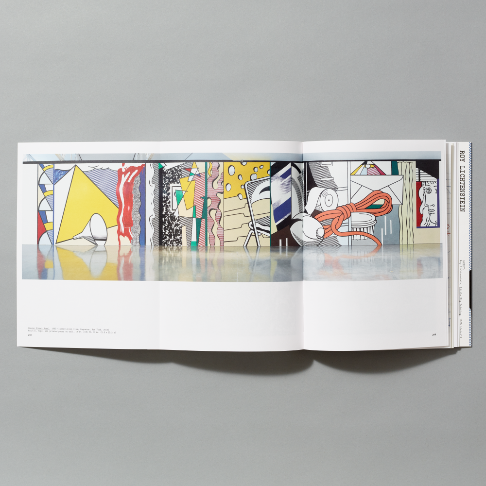 Inner spread of Roy Lichtenstein: Like New
