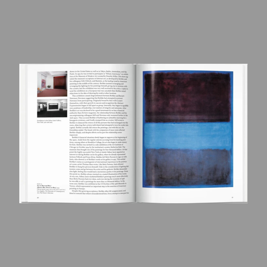 Inner spread of Rothko