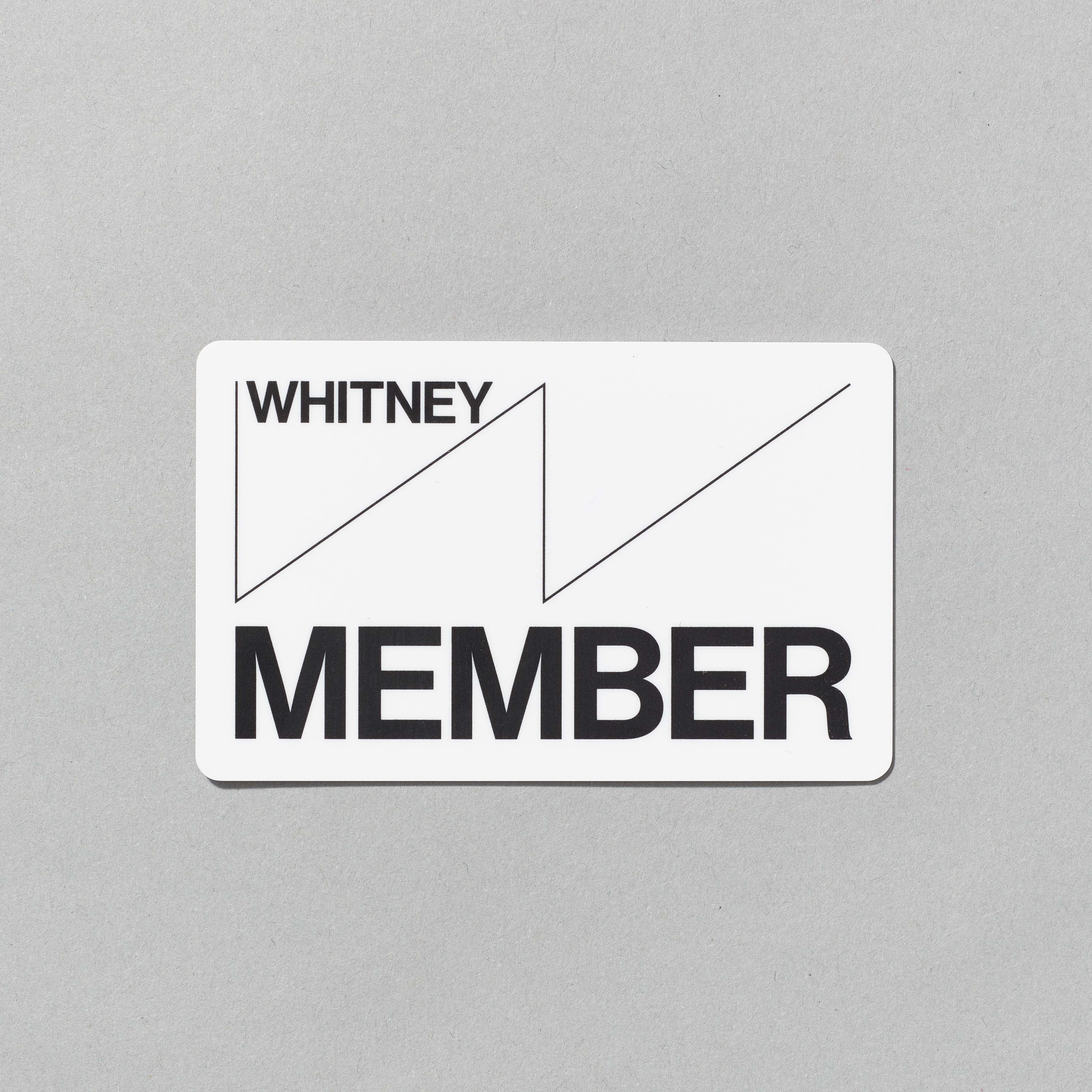 Whitney Museum membership card