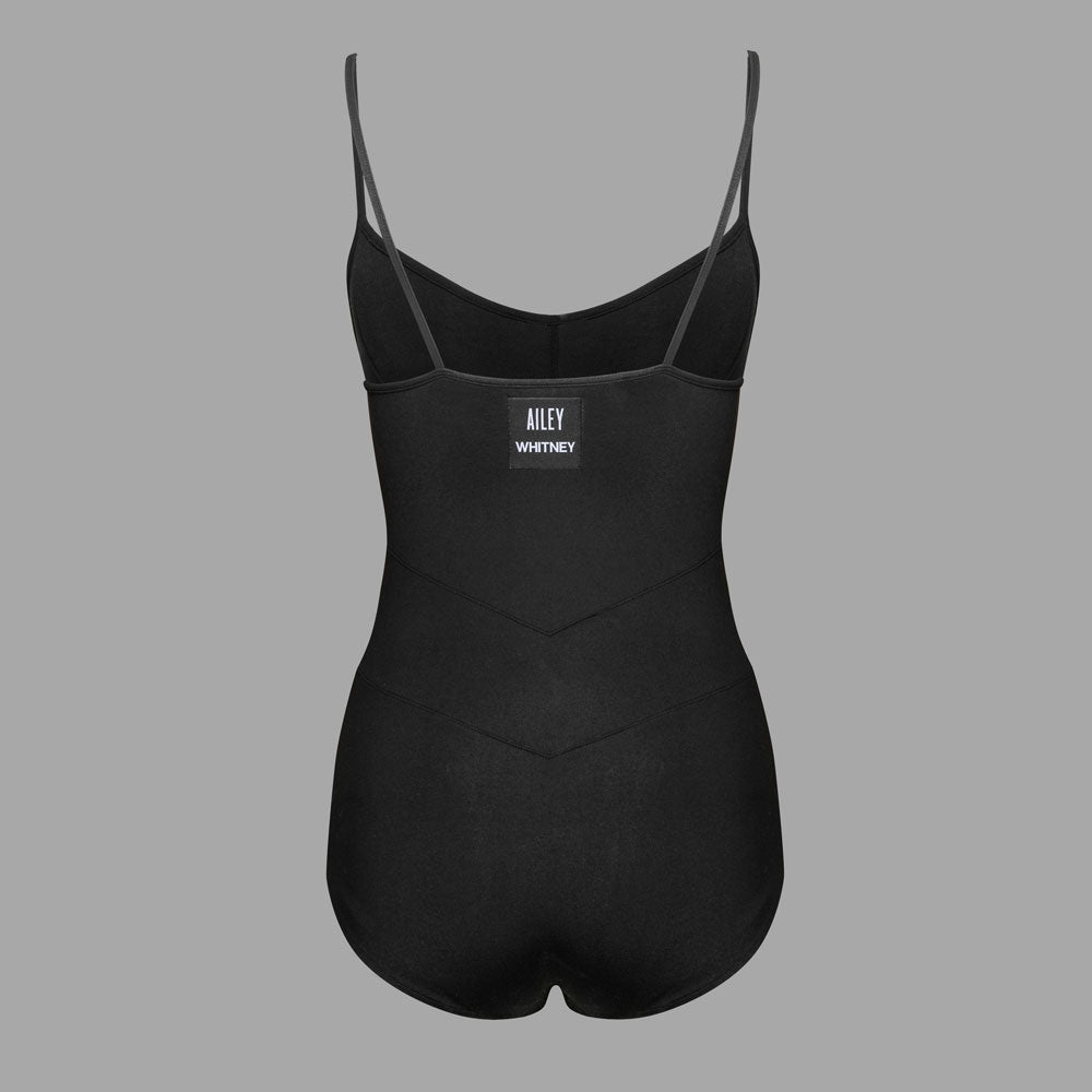 With delicate spaghetti straps and a sculpted bodice, this ultra-layerable leotard is crafted from a super soft, four-way stretch, sweat-wicking sport fabric that maintains its shape and hold over time.